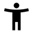 a human with hands streched out